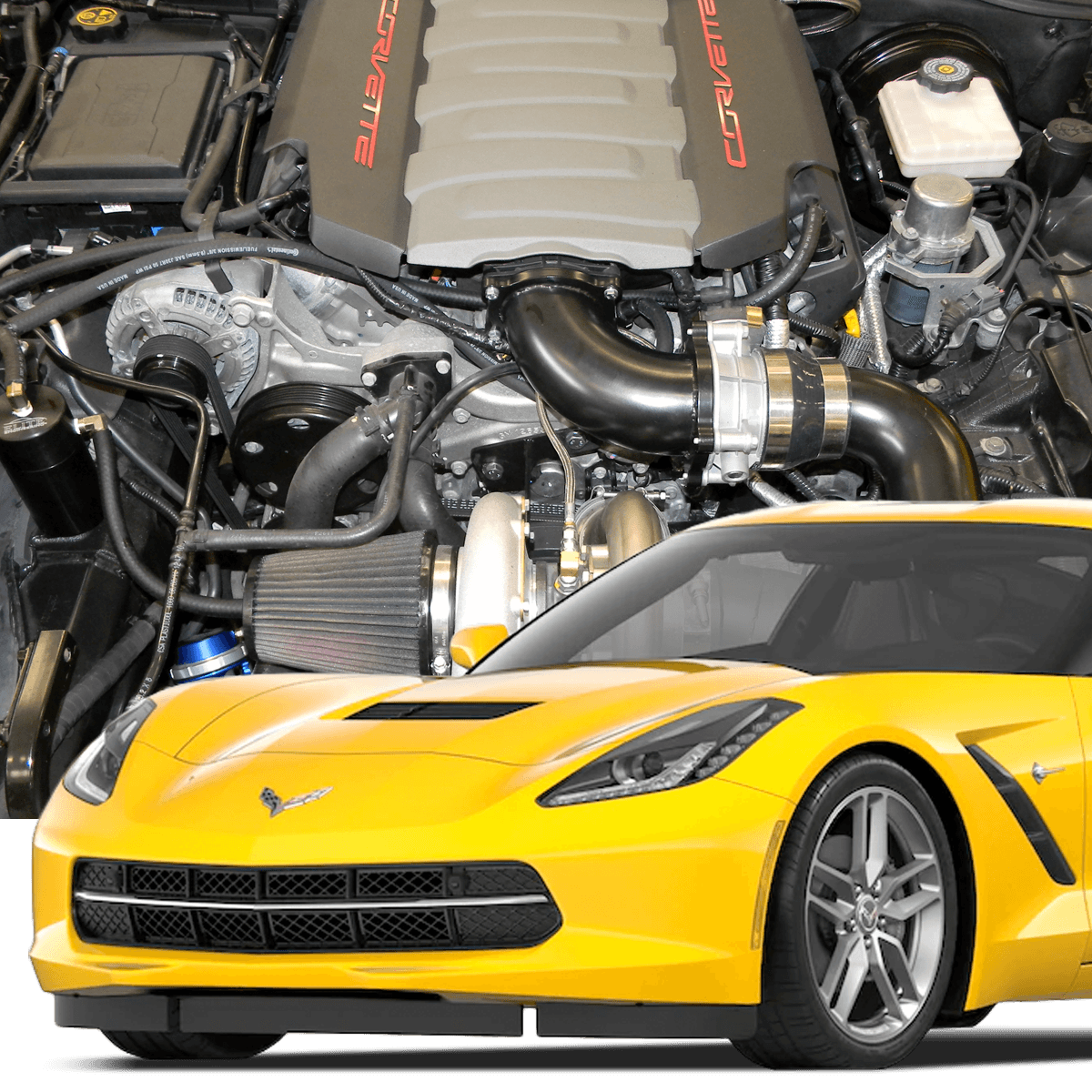 Hellion 2014-2019 Chevrolet Corvette C7 Single Turbo System.