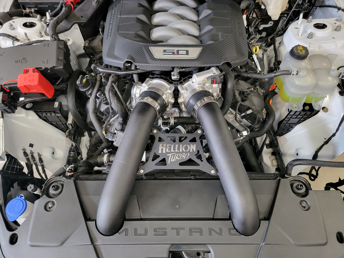 Hellion designs cutting edge front mount intake pipes for the 24+ S650 Mustang and Darkhorse 1 2024 intake pipes
