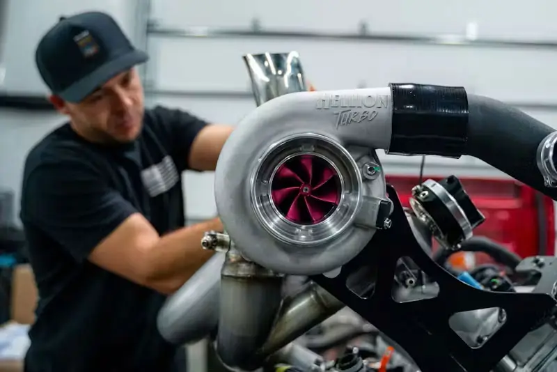 FordMuscle Features Hellion-Boosted Raptor R Making Over 1,600 Horsepower 1 Brad Deberti Working on Raptor R Hellion Twin Turbo Kit Install